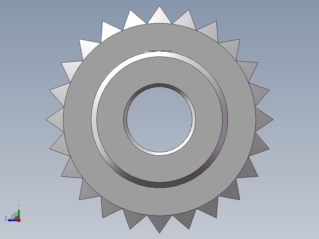 链轮齿轮GEAB0.8-24-5-B-6右视图