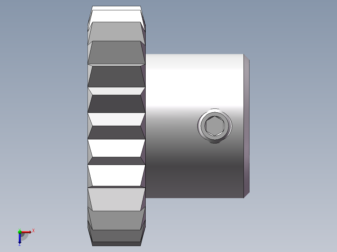 链轮齿轮GEAB0.8-24-5-B-6俯视图