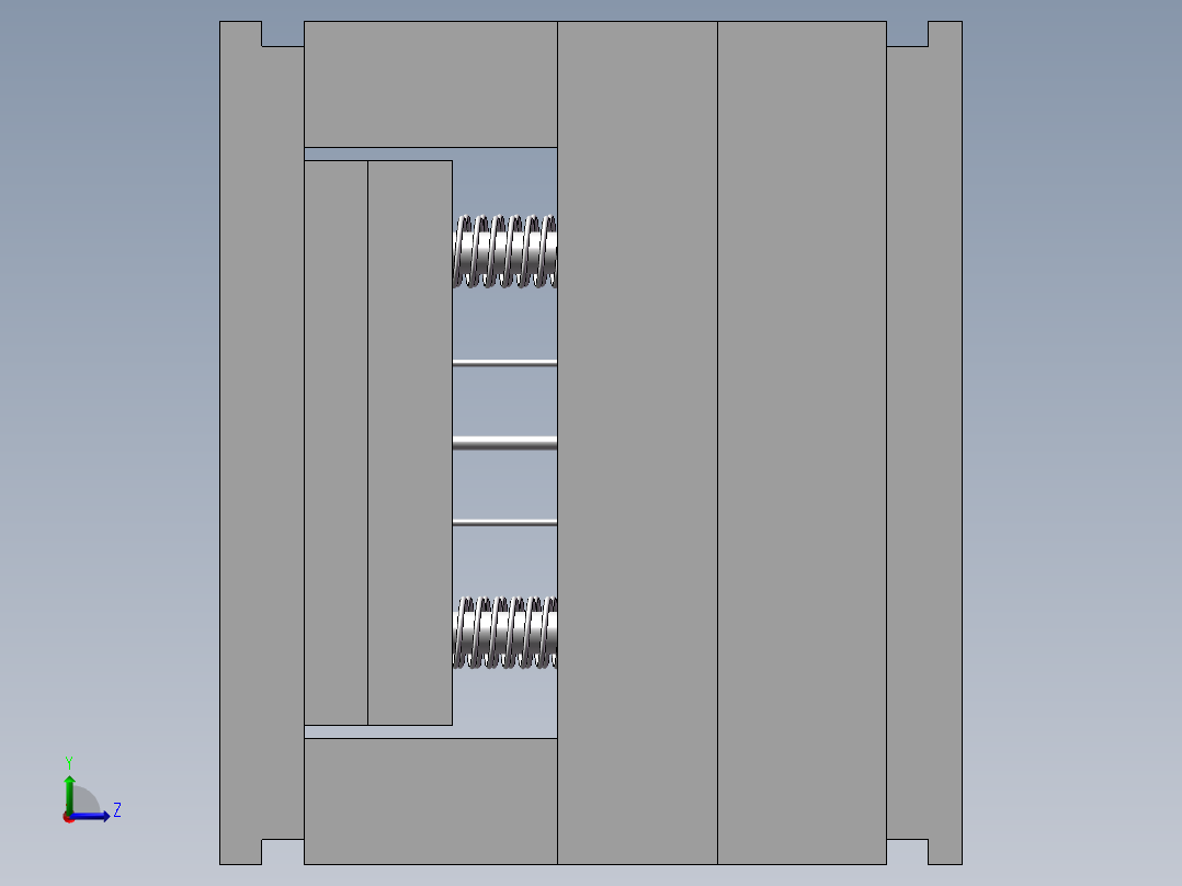 笔帽注塑模型左视图