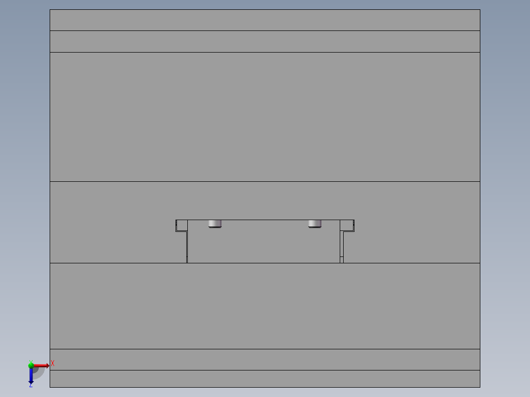 笔帽注塑模型俯视图