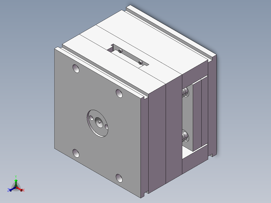 笔帽注塑模型正等轴测图