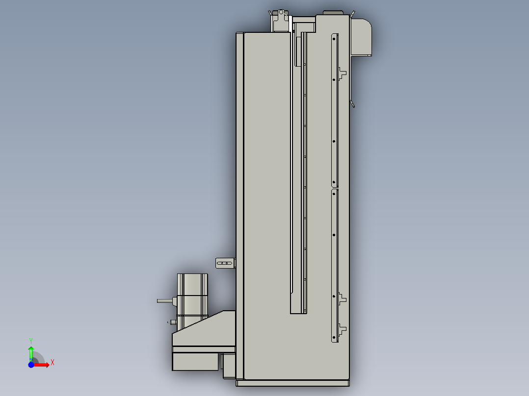 收板机-2-1-空Tray升降模组前视图