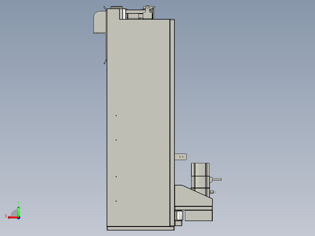 收板机-2-1-空Tray升降模组后视图