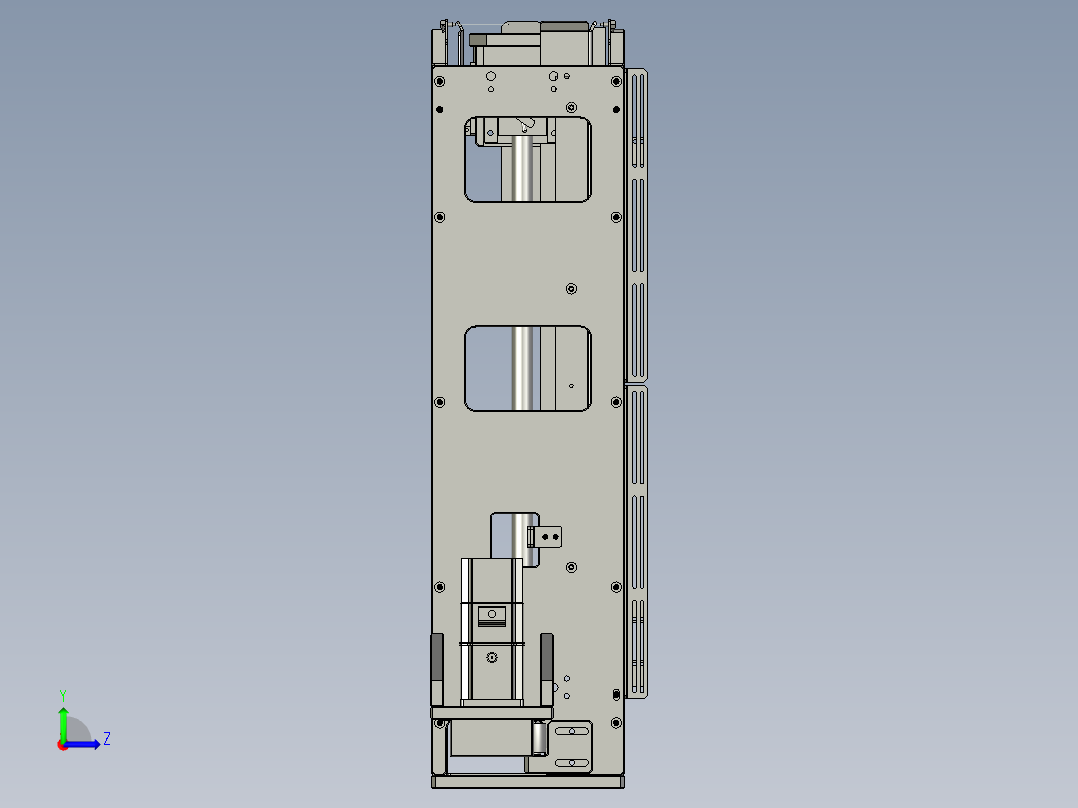 收板机-2-1-空Tray升降模组左视图