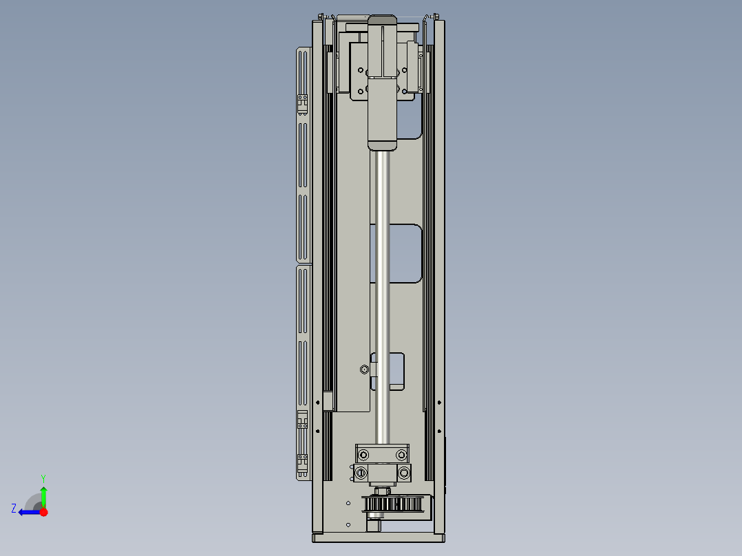 收板机-2-1-空Tray升降模组右视图