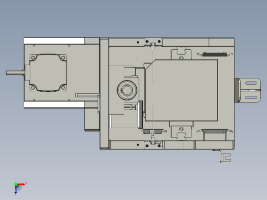 收板机-2-1-空Tray升降模组俯视缩略图