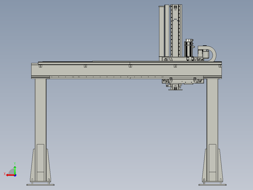 单臂移位机器人后视图