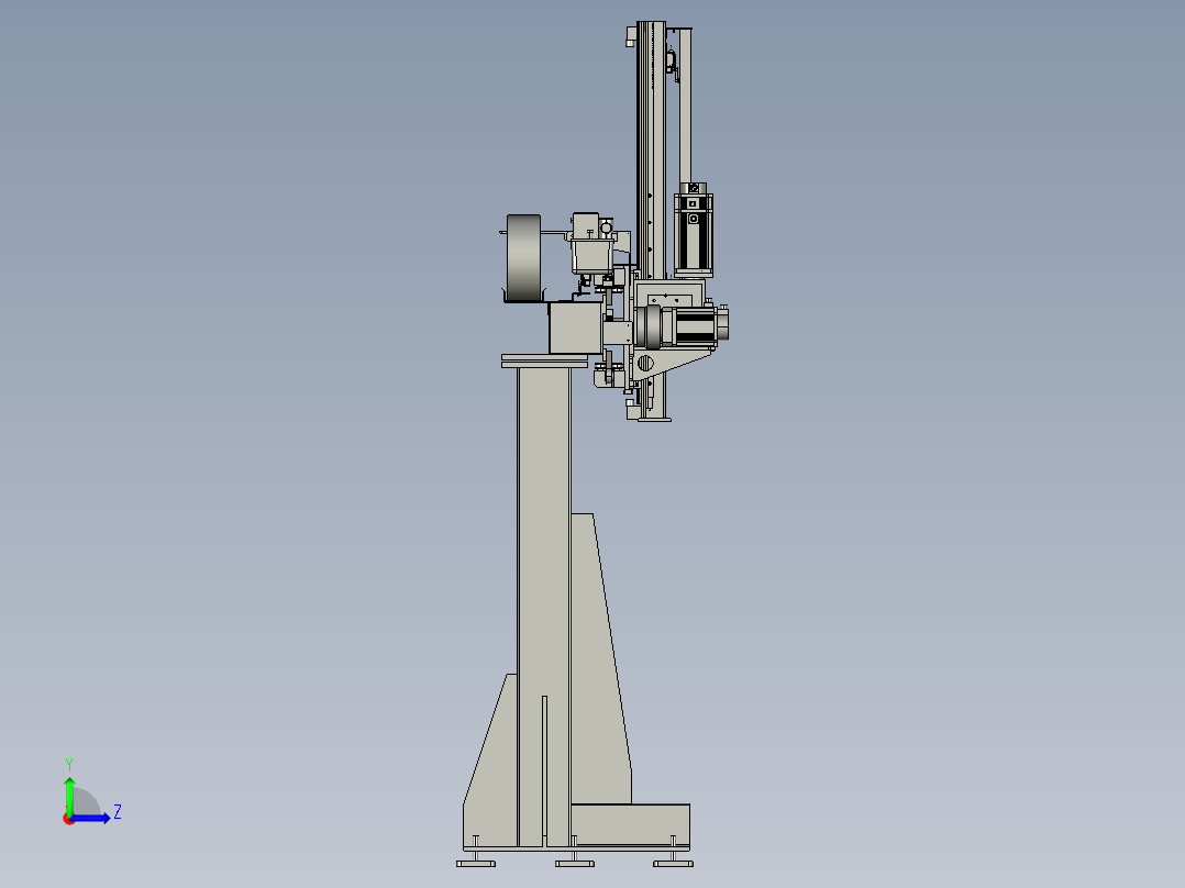 单臂移位机器人左视图