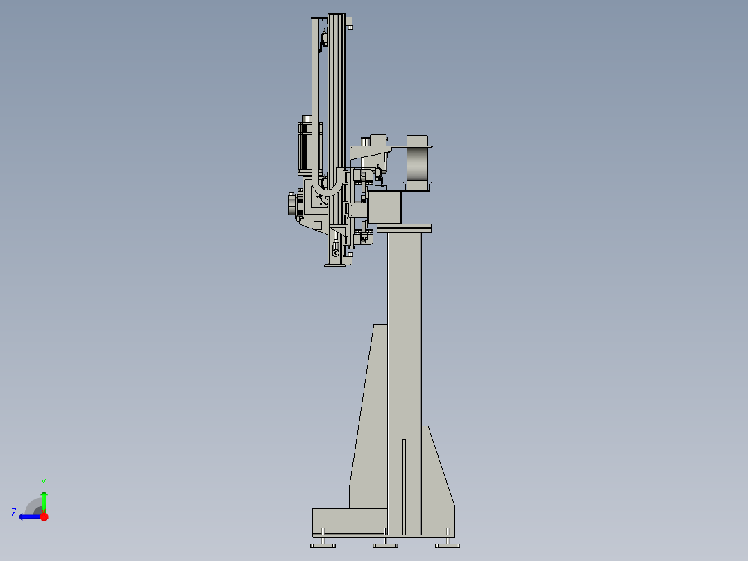 单臂移位机器人右视图