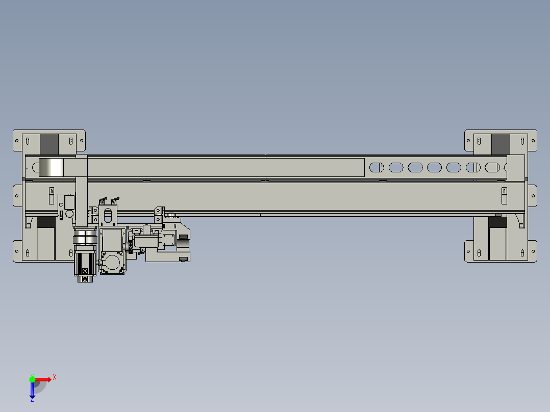 单臂移位机器人俯视图