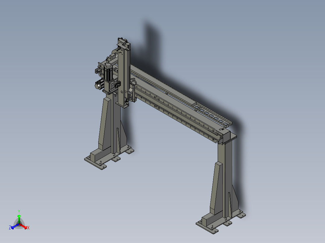 单臂移位机器人正等轴测图