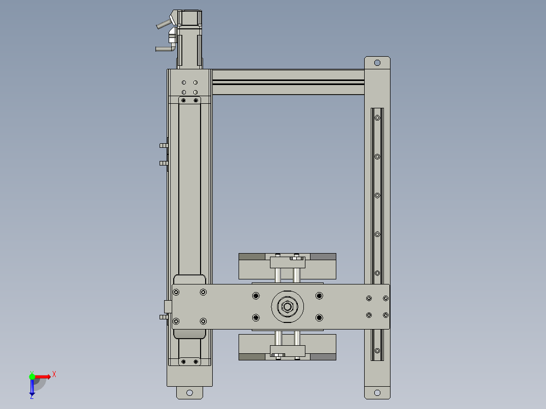 HL190508-06散热片下料机构俯视图