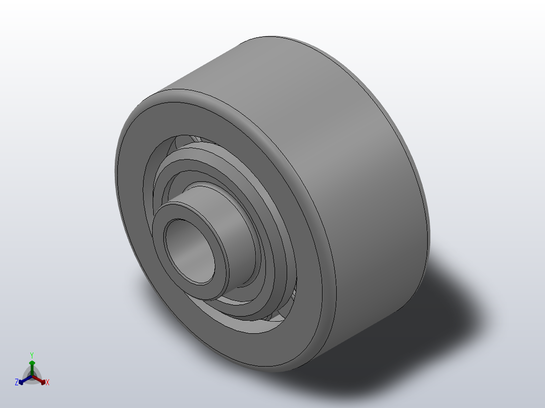 ND型挡圈型输送链用圆柱滚子滚轮轴承_ND28JL1主视图