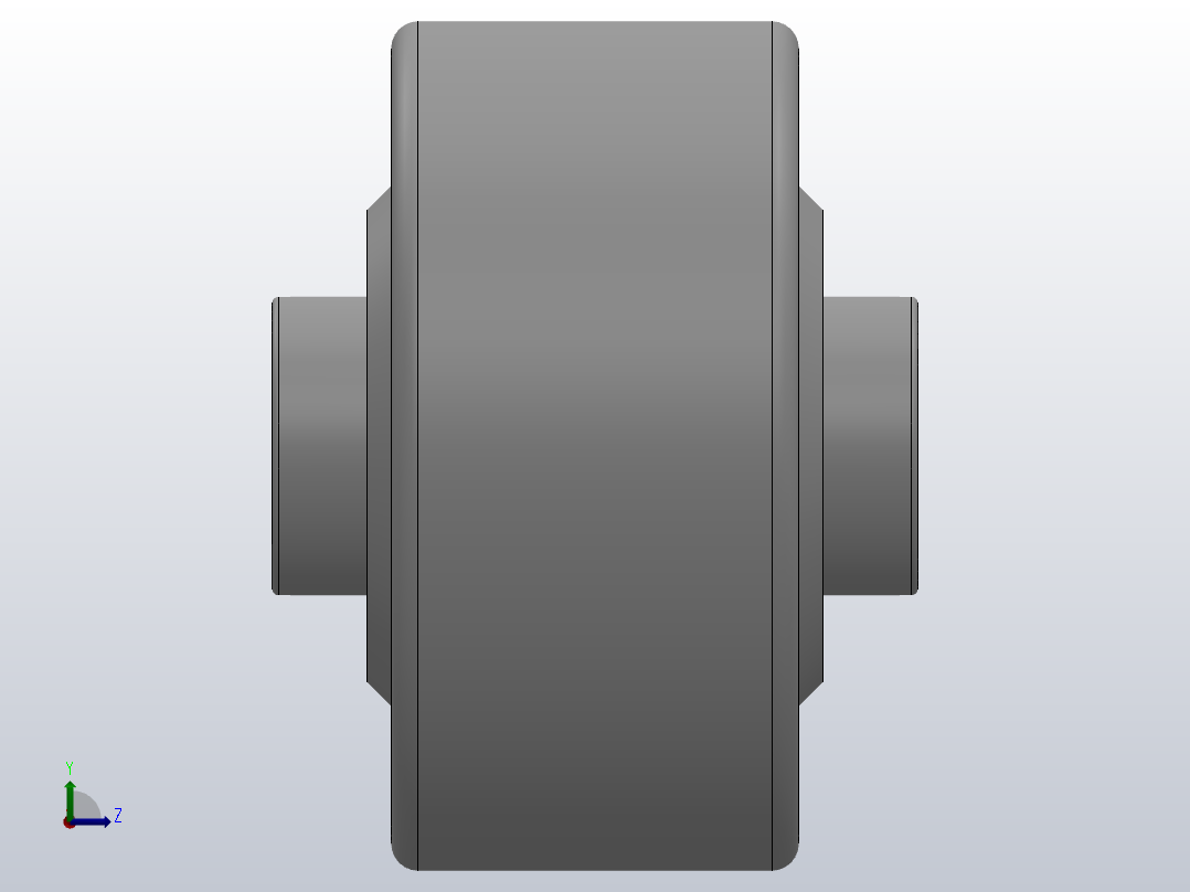 ND型挡圈型输送链用圆柱滚子滚轮轴承_ND28JL1左视图