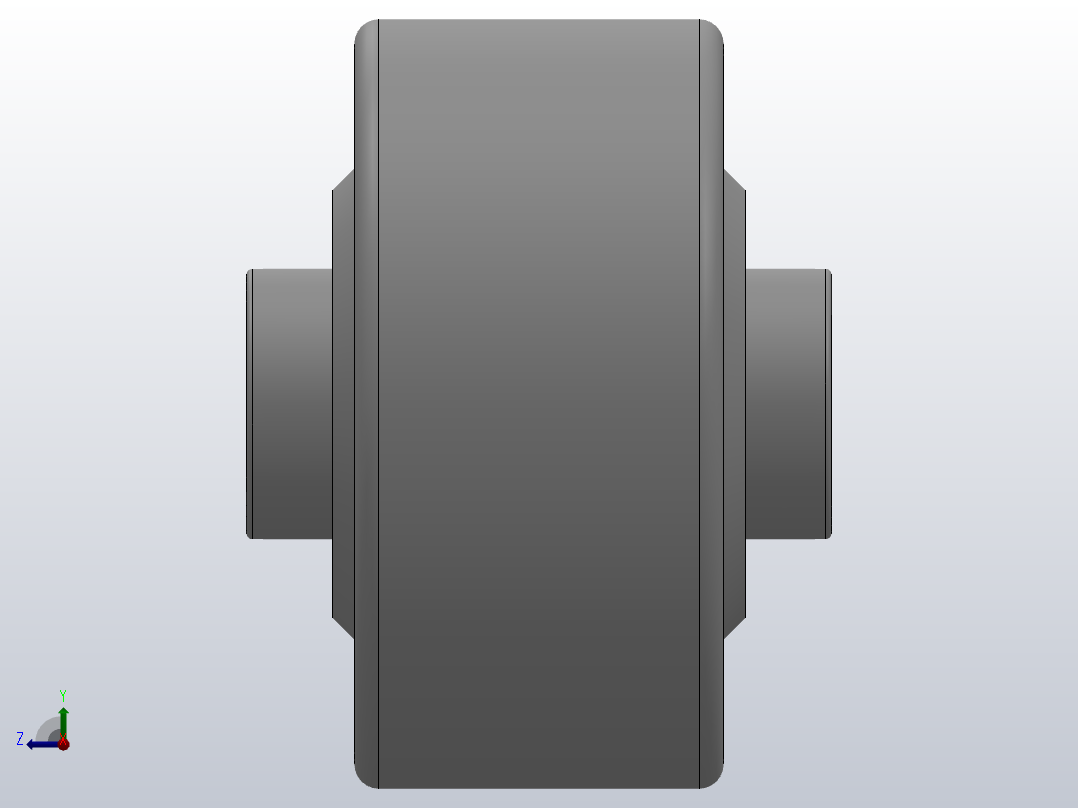 ND型挡圈型输送链用圆柱滚子滚轮轴承_ND28JL1右视图