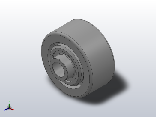 ND型挡圈型输送链用圆柱滚子滚轮轴承_ND28JL1正等轴测缩略图