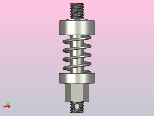 缓冲器 d80mm，带螺旋弹簧，行程为 45mm后视缩略图