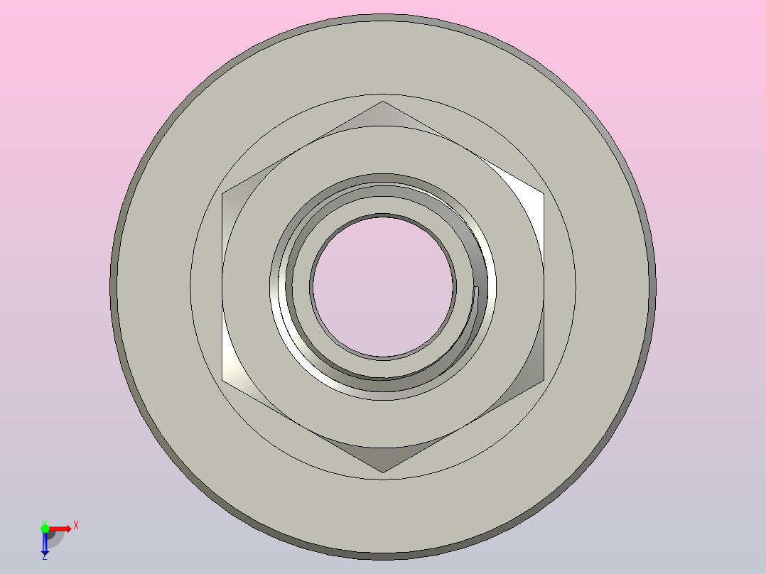 缓冲器 d80mm，带螺旋弹簧，行程为 45mm俯视图