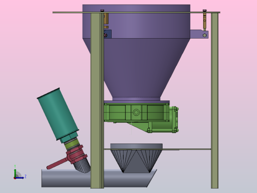 称重下料罐左视缩略图