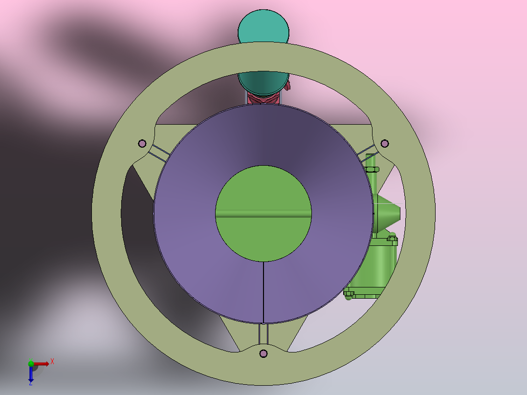称重下料罐俯视图