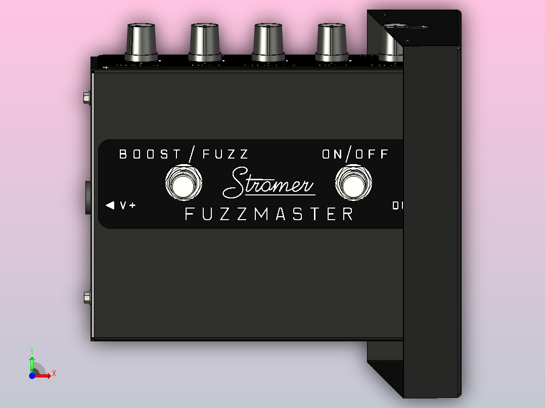 合成器模型图前视图