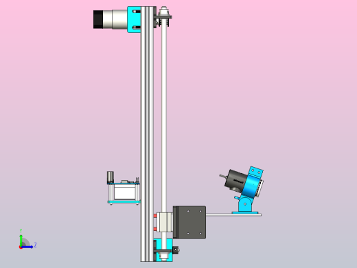 移动机器人物体管理系统中的提升器设计左视缩略图