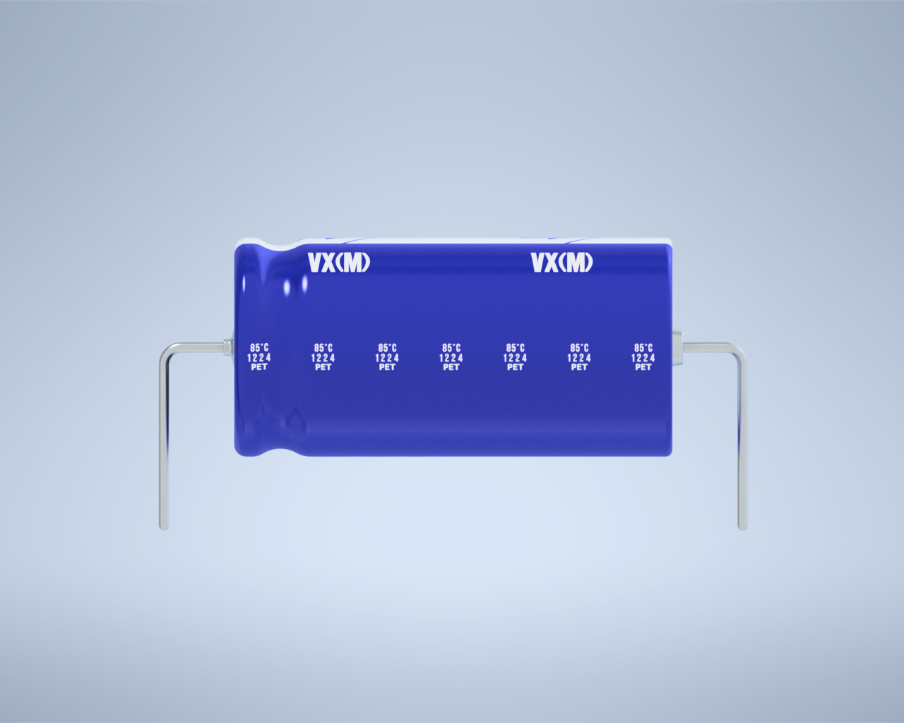 铝制轴向电解电容器。VX系列1000ufx25v。12.5x25mm毫米。间距27.5至33毫米