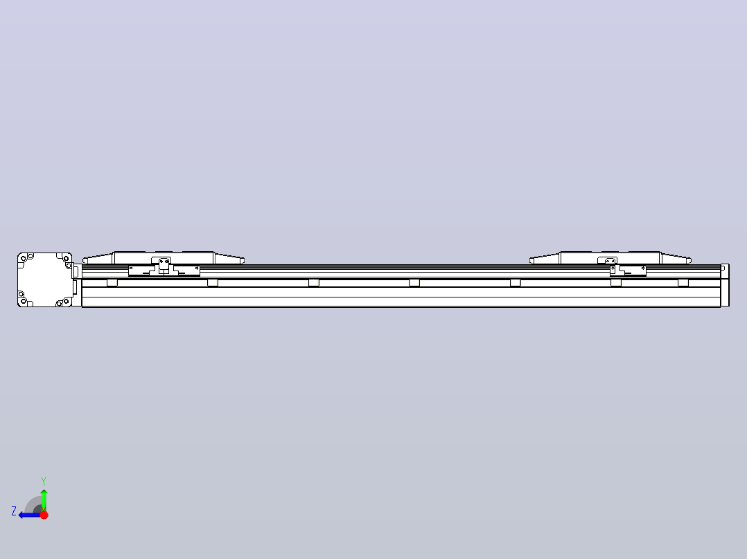 皮带直线轴双滑块型TPA-GCBS-150-P80-L200-DL-M75-N3右视图