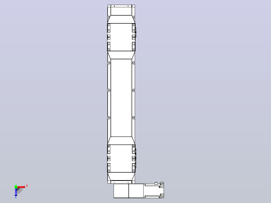 皮带直线轴双滑块型TPA-GCBS-150-P80-L200-DL-M75-N3俯视图