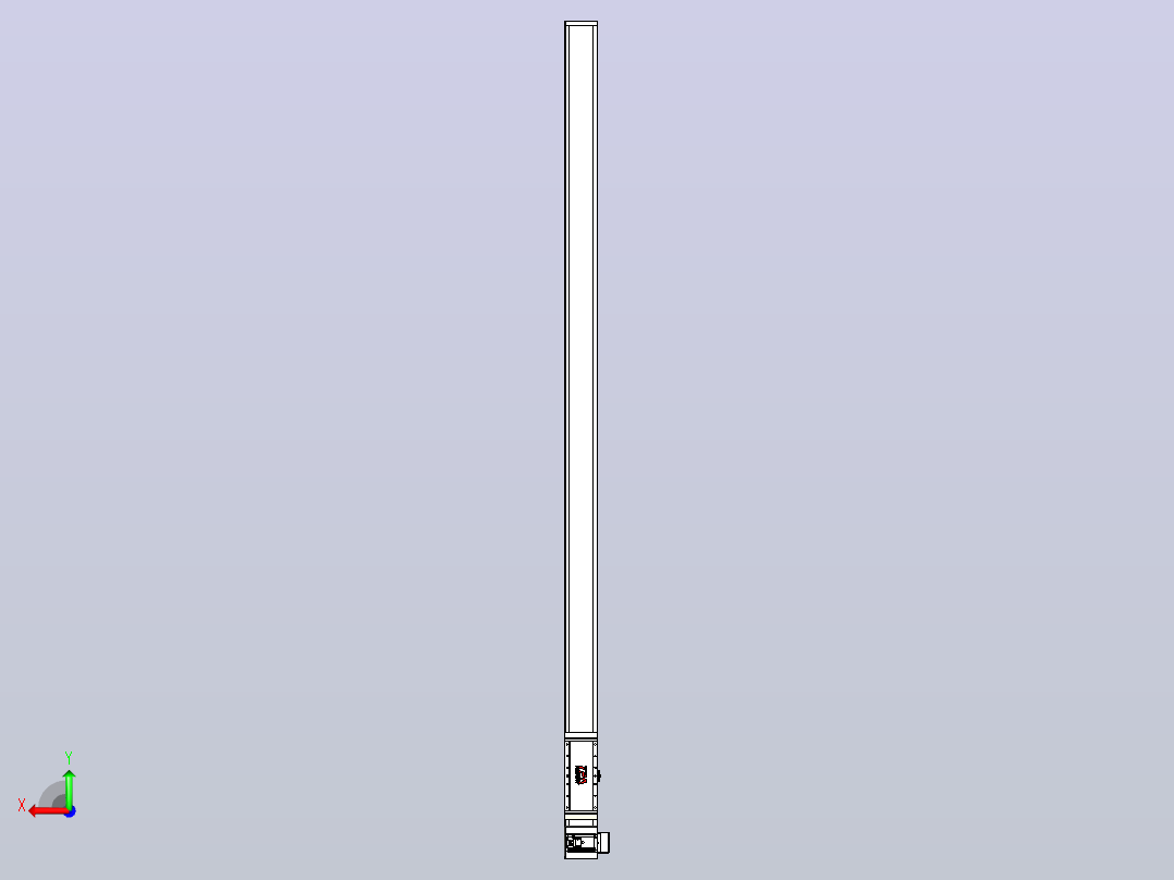 伺服电机集成皮带传动直线执行器TPA-OCB-140-256-L2850-RU-P75-N3后视图