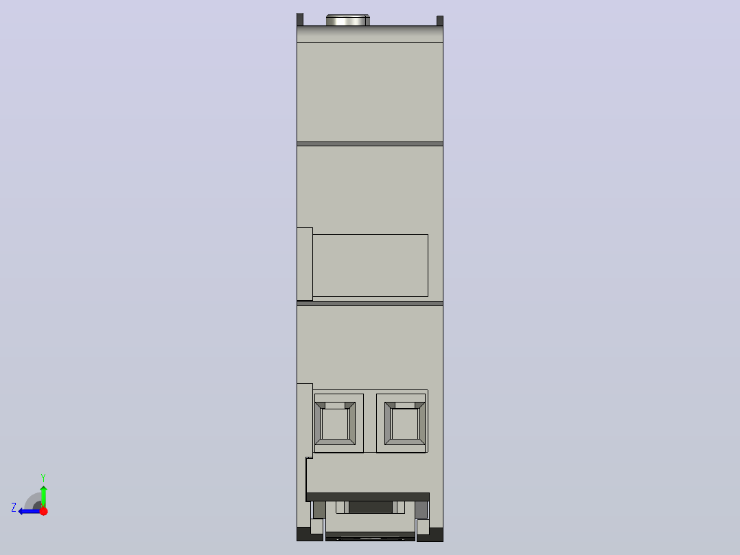 NJS5-M1时间继电器三维模型202012右视图