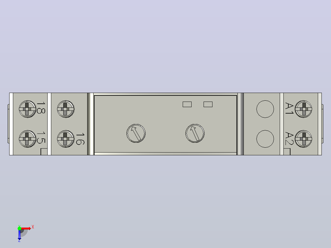 NJS5-M1时间继电器三维模型202012俯视图