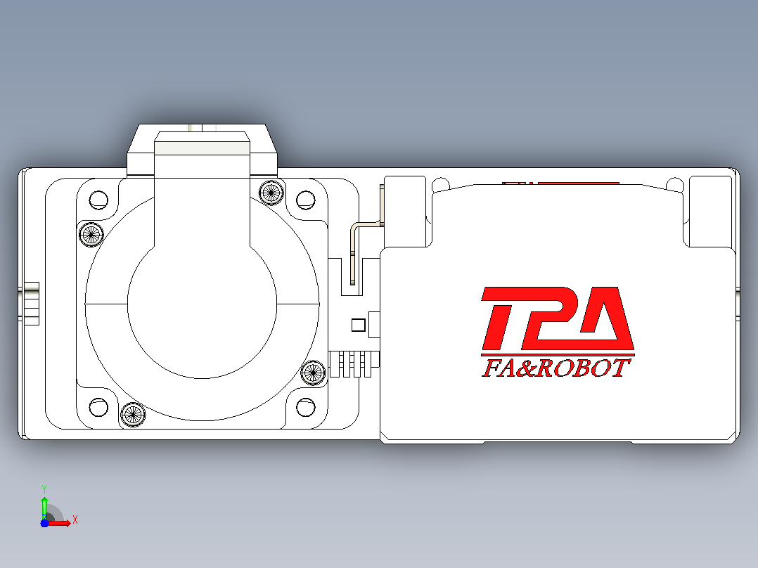 日规模组半封闭丝杆TPA-HNR-85D-1610-L150-MR-C-P20-N3前视图