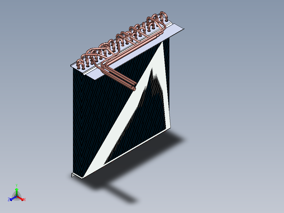 热交换器（Heat Exchanger）正等轴测图