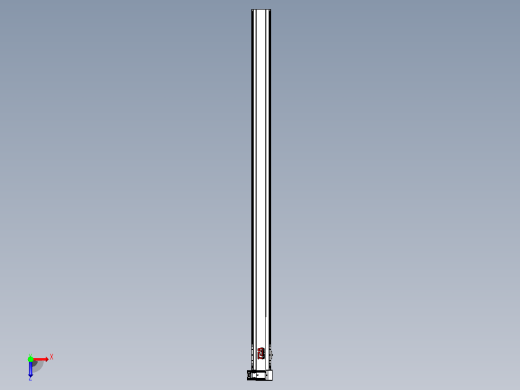 皮带直线轴半封闭可选导轨TPA-HNB-120D-110-L2000-RU-C-P40-N3俯视缩略图