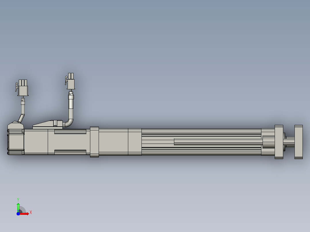 轻载电动缸TPA-ESR25-1002C-L100-M-QDX-W-P10-C3前视图