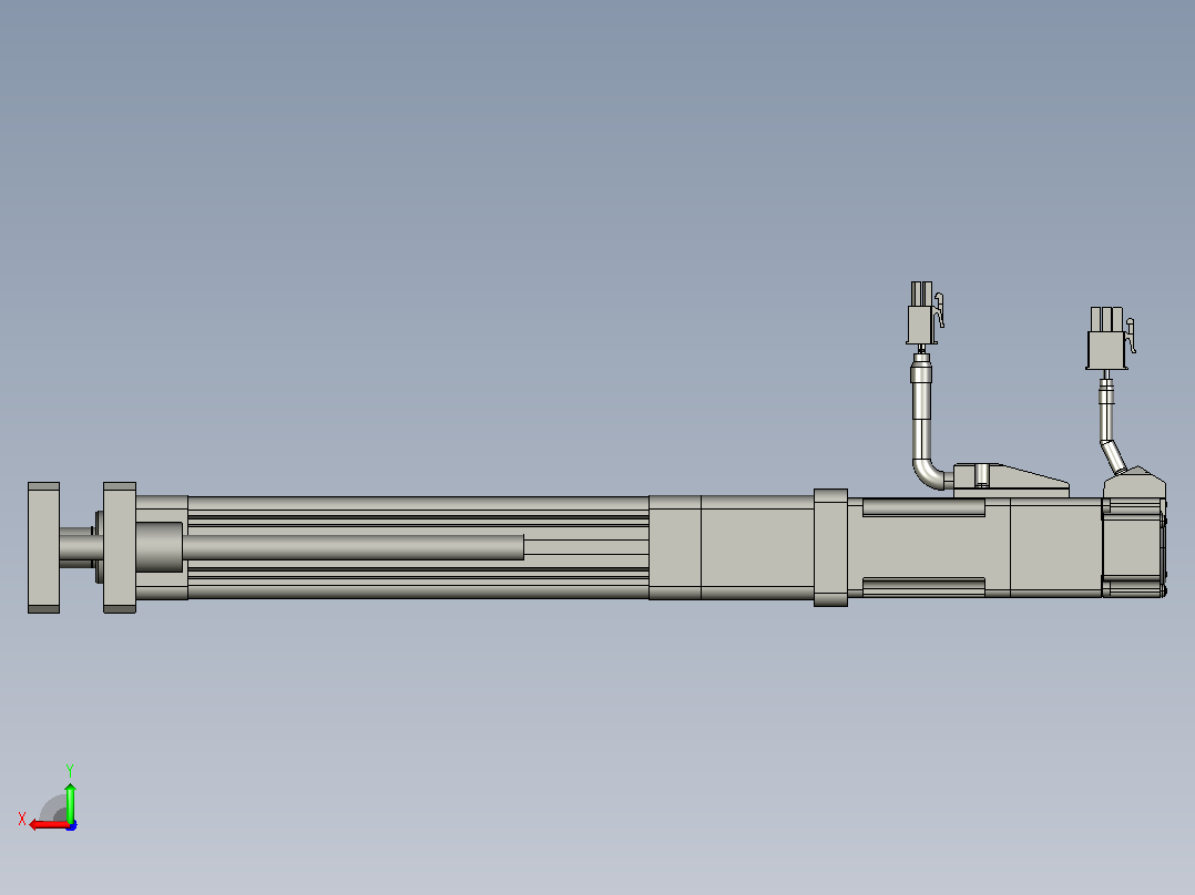 轻载电动缸TPA-ESR25-1002C-L100-M-QDX-W-P10-C3后视图