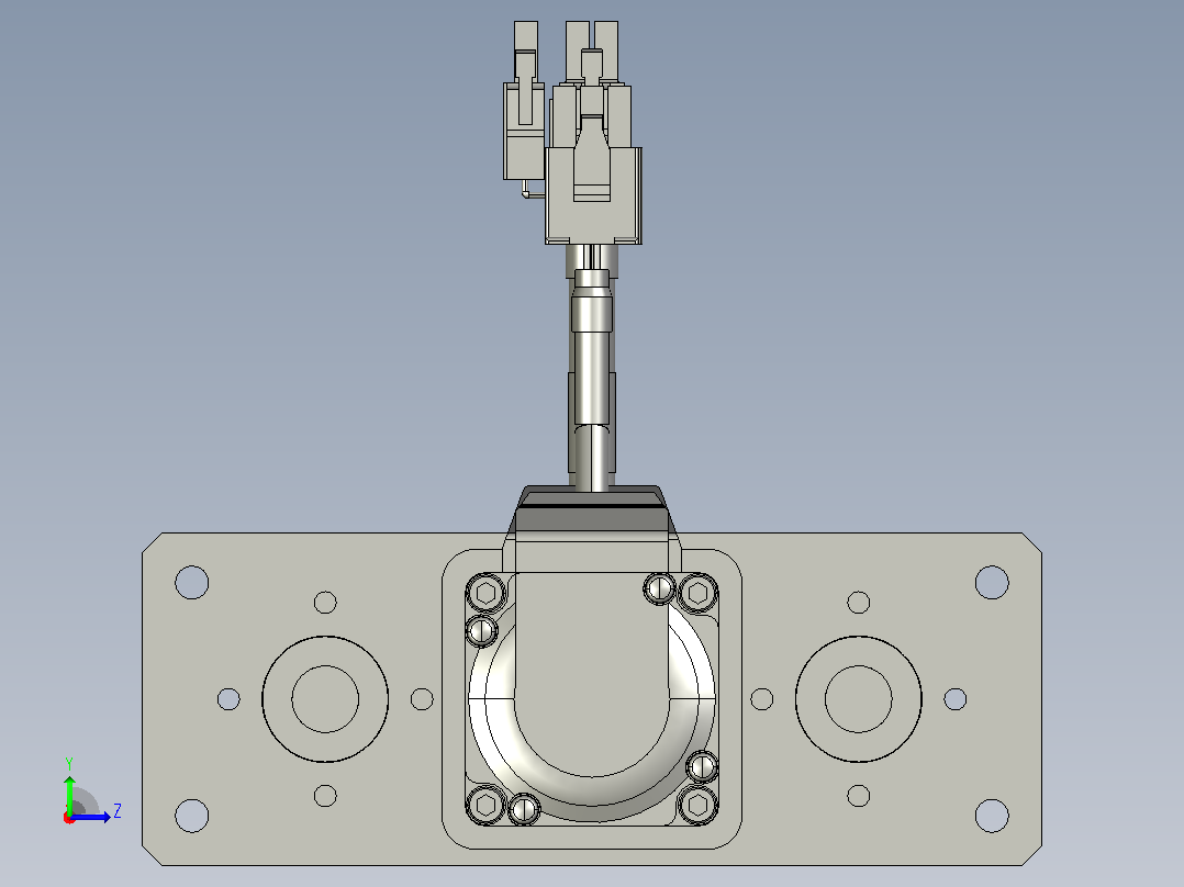轻载电动缸TPA-ESR25-1002C-L100-M-QDX-W-P10-C3左视图