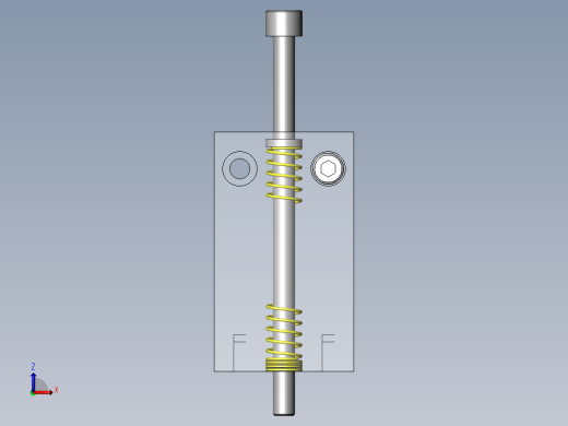 非磁性体圆柱形工件检测前视缩略图