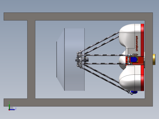 蜘蛛机械手3D模型左视缩略图