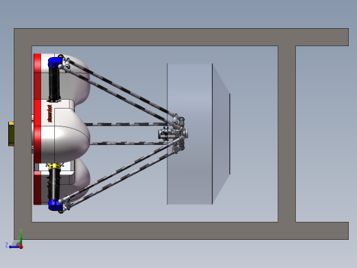 蜘蛛机械手3D模型右视缩略图