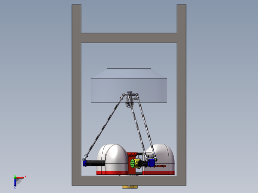 蜘蛛机械手3D模型俯视缩略图