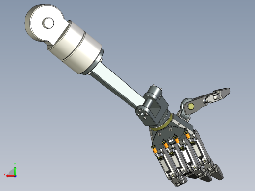 Update Hand机械手臂手掌模型3D图纸 STP格式后视缩略图