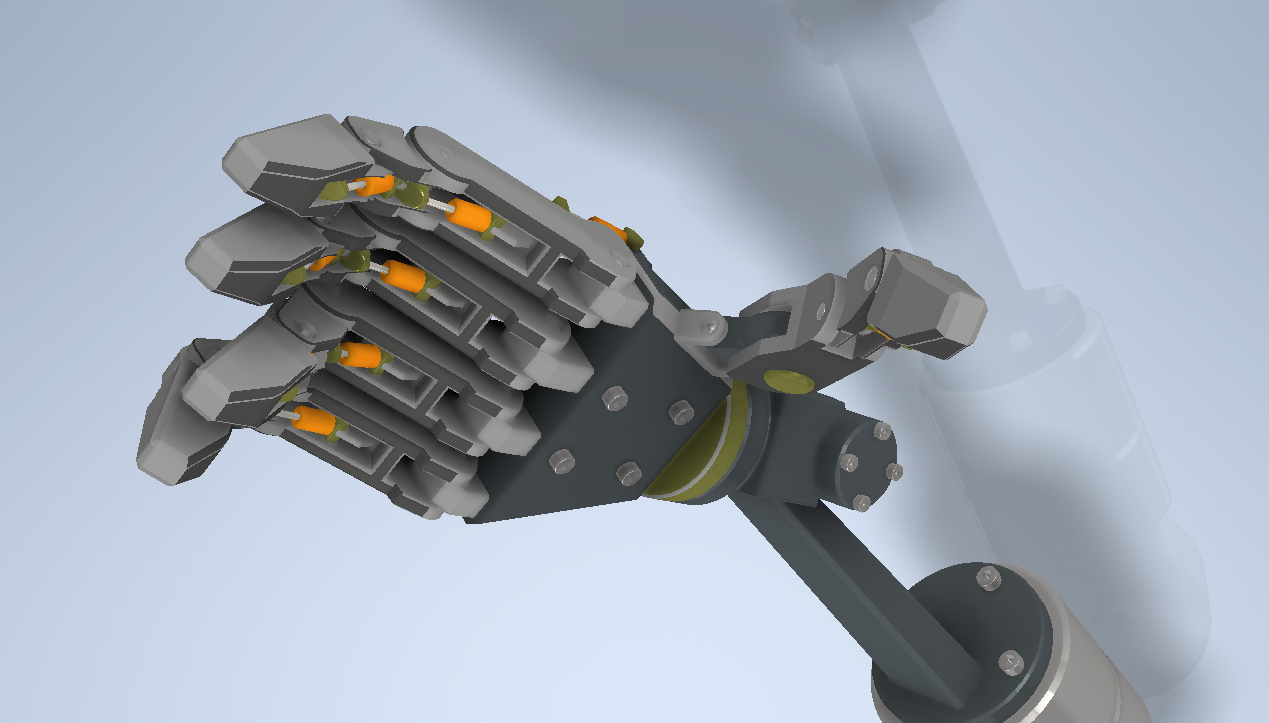 Update Hand机械手臂手掌模型3D图纸 STP格式