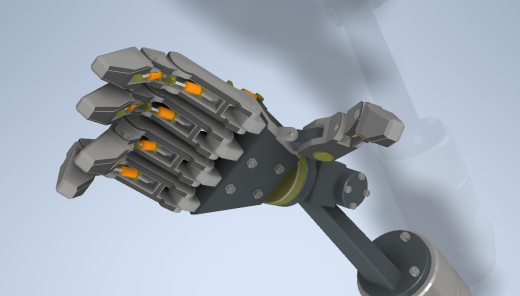 Update Hand机械手臂手掌模型3D图纸 STP格式缩略图