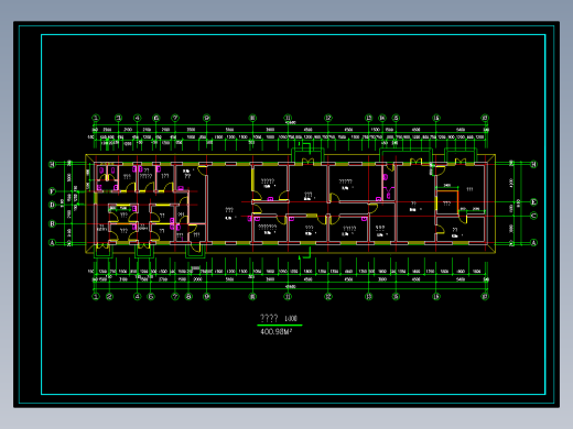 某医院发热门诊综合楼建筑平面图cad图纸
