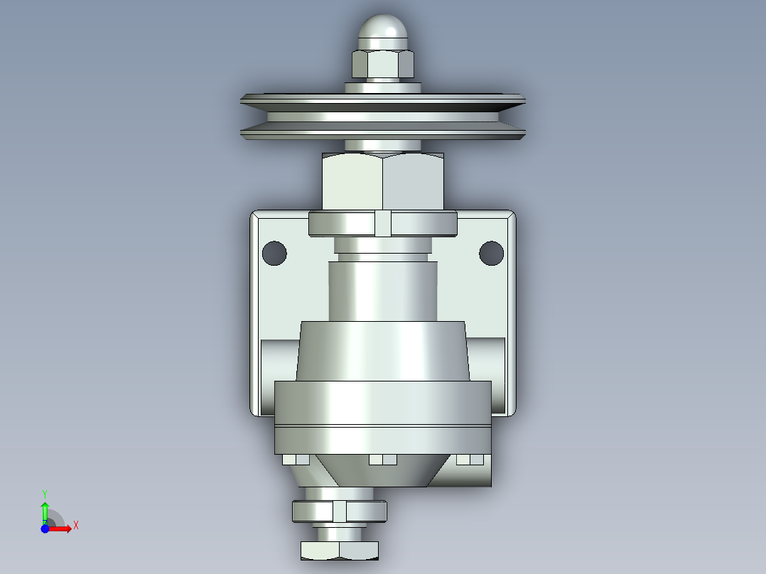 立式42型齿轮油泵前视图