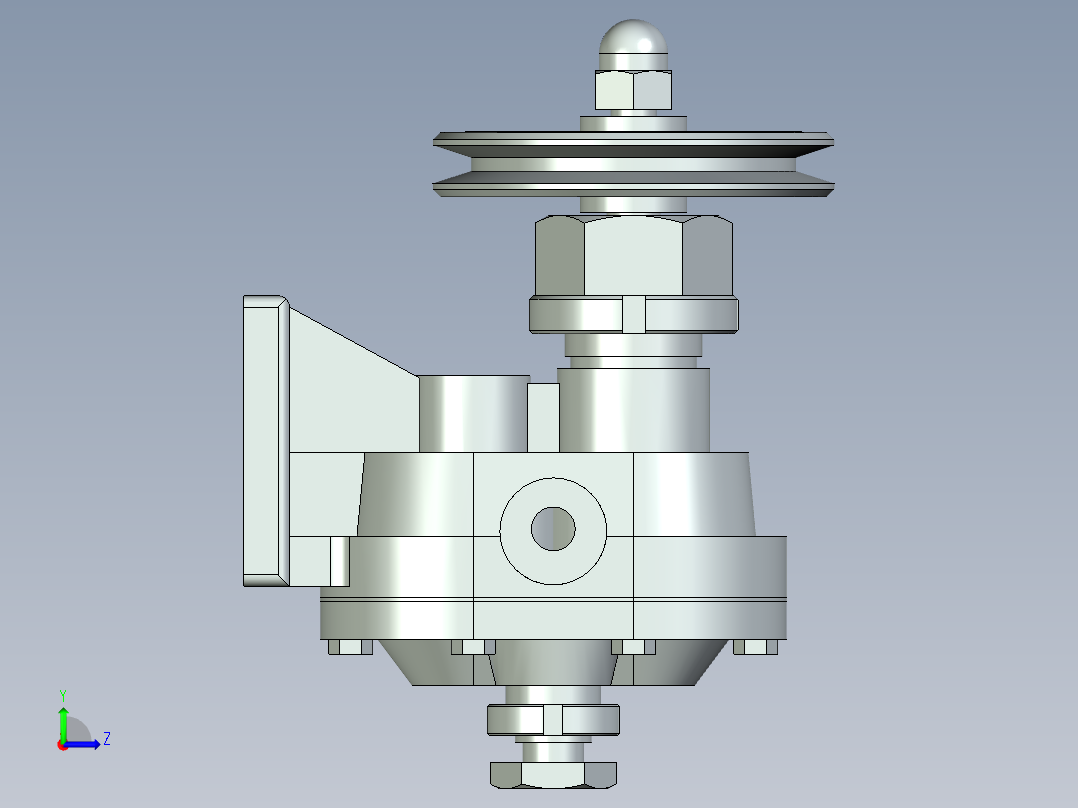 立式42型齿轮油泵左视图