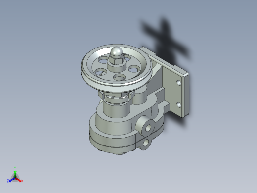 立式42型齿轮油泵正等轴测缩略图