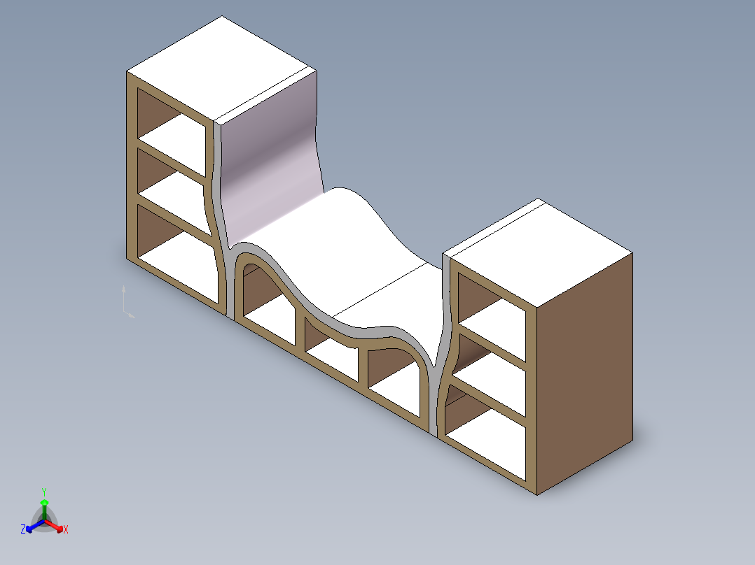 书架正等轴测图